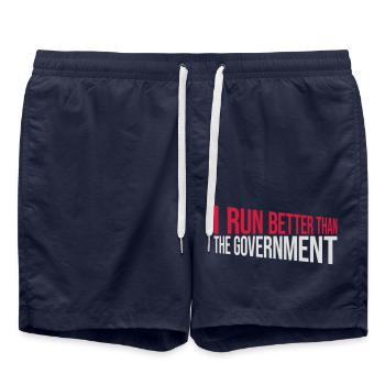mieux fonctionner que le gouvernement - Short de bain - bleu marine - Devant - AI Model Male 185 light (185cm)