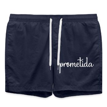 Prometida Fiancée Fiancée Mariage Mariée à être - Short de bain - bleu marine - Devant - AI Model Male 185 light (185cm)