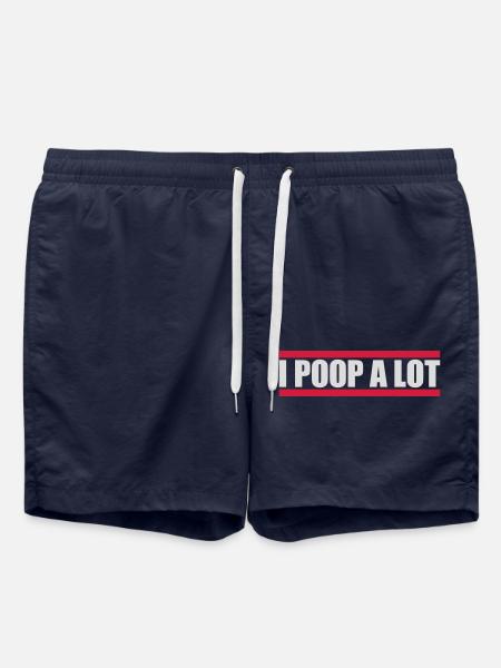 I poop a lot - Swim Trunks - french navy