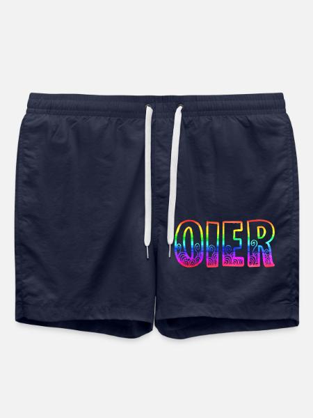 oier rs regenbogen - Badeshorts - French Navy