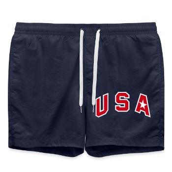 USA Redeem team - 2008 - Swim Trunks - french navy - Front - AI Model Male 185 light (185cm)