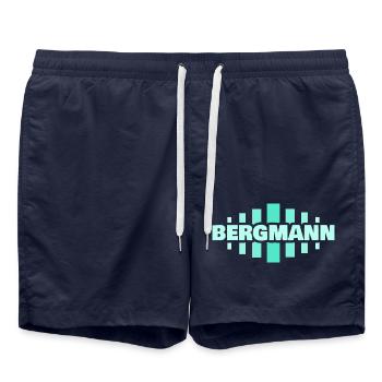 Occupation: Miner - Swim Trunks - french navy - Front - AI Model Male 185 light (185cm)