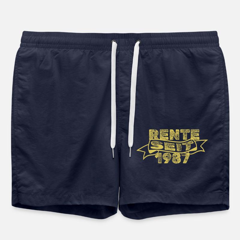 1987 - Short de bain - bleu marine