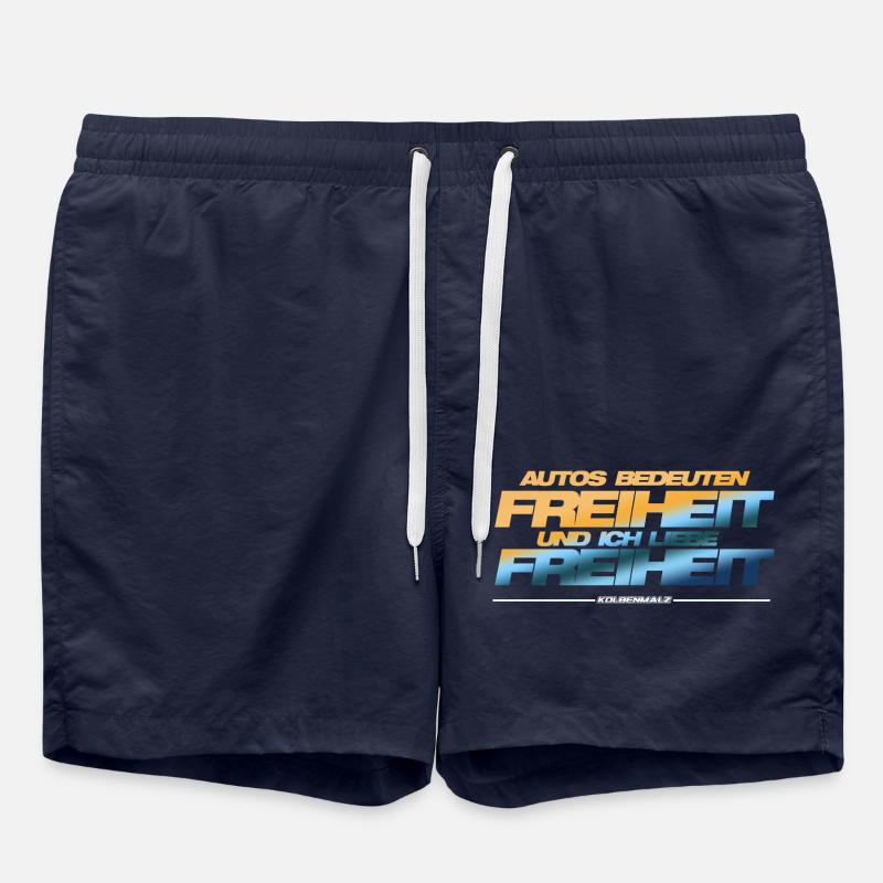 Autos Freiheit - Badeshorts - French Navy