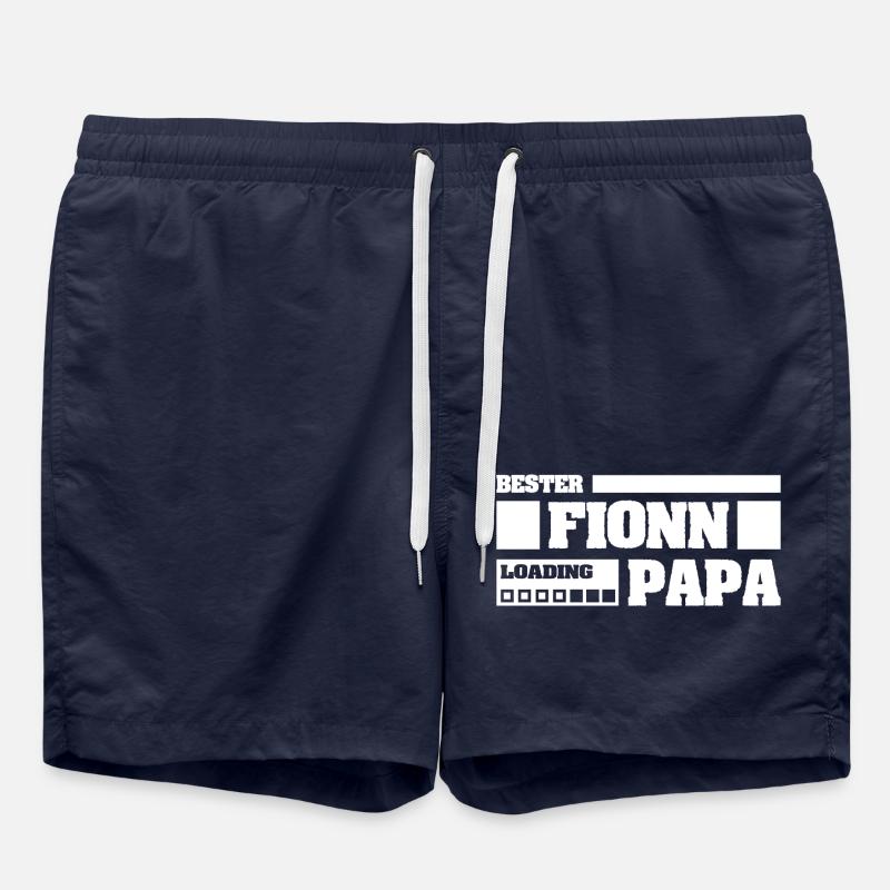 Prénom Fionn - Short de bain - bleu marine