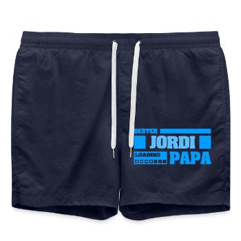 First name Jordi - Swim Trunks - french navy - Front - AI Model Male 185 light (185cm)