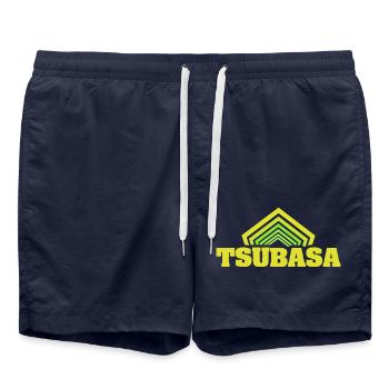First name Tsubasa - Swim Trunks - french navy - Front - AI Model Male 185 light (185cm)