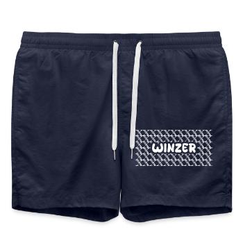 Le métier de vigneron - Short de bain - bleu marine - Devant - AI Model Male 185 light (185cm)
