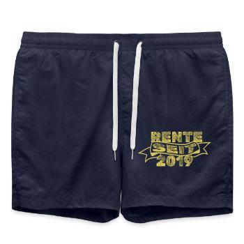 2019 - Short de bain - bleu marine - Devant - AI Model Male 185 light (185cm)