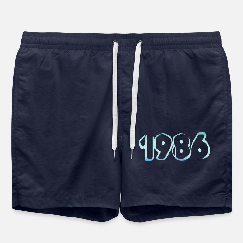 1986 - Short de bain - bleu marine