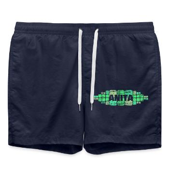 Anita als Mutti - Badeshorts - French Navy - Vorne - AI Model Male 185 light (185cm)