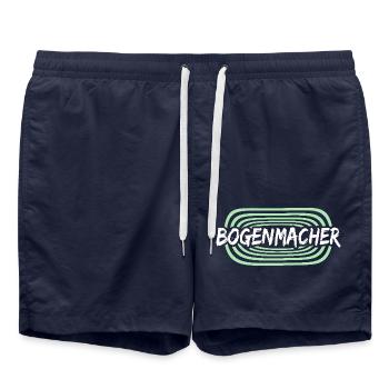 Work Bow Maker - Swim Trunks - french navy - Front - AI Model Male 185 light (185cm)
