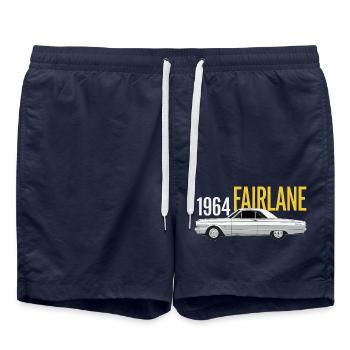 1964 FAIRLANE - Swim Trunks - french navy - Front - AI Model Male 185 light (185cm)