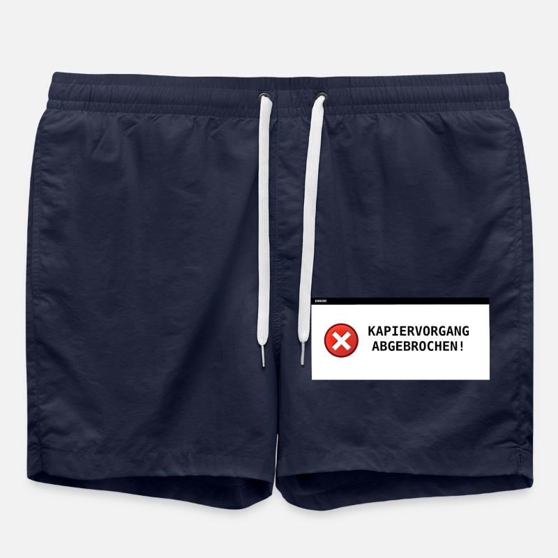 Processus de copie interrompu - Short de bain - bleu marine
