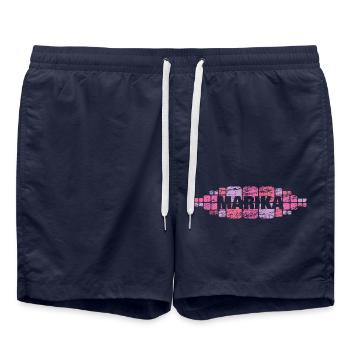 Marika als Mutti - Badeshorts - French Navy - Vorne - AI Model Male 185 light (185cm)