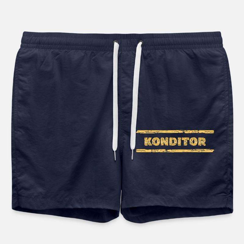 Gift for Pastry Chef - Swim Trunks - french navy