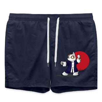 Kung Fu - Short de bain - bleu marine - Devant - AI Model Male 185 light (185cm)