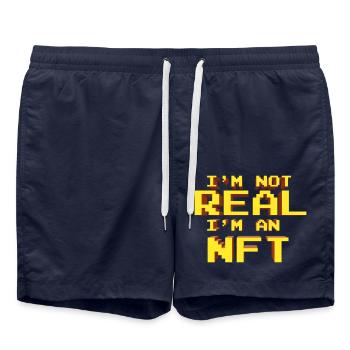 Crypto - Short de bain - bleu marine - Devant - AI Model Male 185 light (185cm)