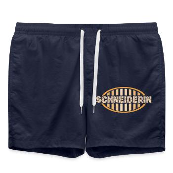 Geschenk für Schneiderin - Badeshorts - French Navy - Vorne - AI Model Male 185 light (185cm)