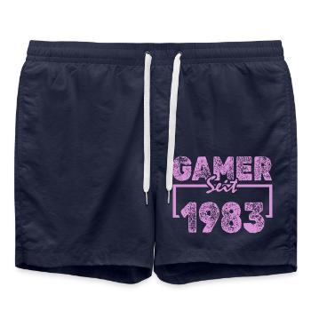 Spielen 1983 - Badeshorts - French Navy - Vorne - AI Model Male 185 light (185cm)