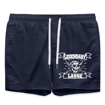 Cadeau pour Lasse - Short de bain - bleu marine - Devant - AI Model Male 185 light (185cm)