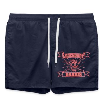 Darius - Short de bain - bleu marine - Devant - AI Model Male 185 light (185cm)