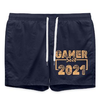 2021 - Swim Trunks - french navy - Front - AI Model Male 185 light (185cm)