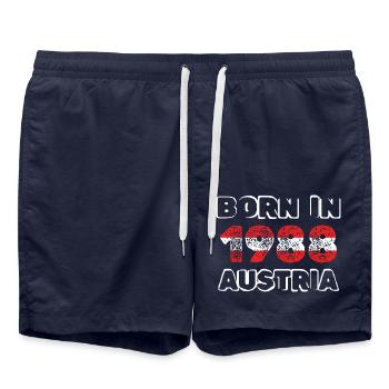 Autriche 1988 - Short de bain - bleu marine - Devant - AI Model Male 185 light (185cm)