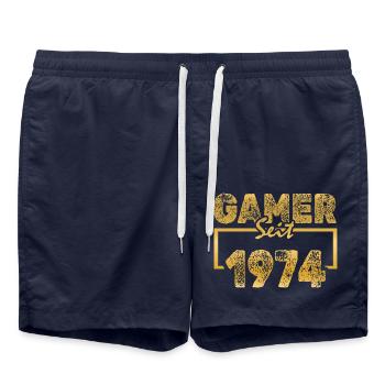 Gamen 1974 - Short de bain - bleu marine - Devant - AI Model Male 185 light (185cm)
