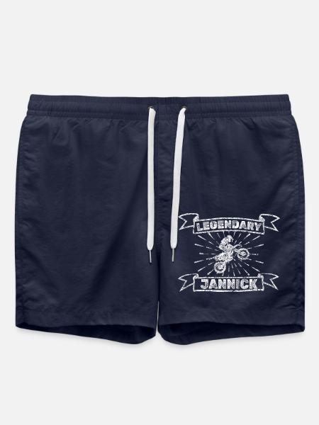 Jannick als Motorrad - Badeshorts - French Navy