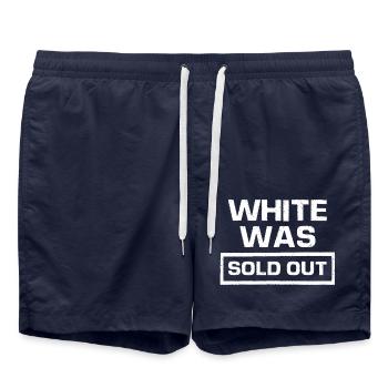 White was sold out - Weiss war ausverkauft - Badeshorts - French Navy - Vorne - AI Model Male 185 light (185cm)