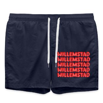 Gift for Willemstad - Swim Trunks - french navy - Front - AI Model Male 185 light (185cm)