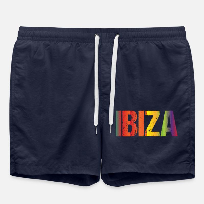 Retro Ibiza Love - Short de bain - bleu marine