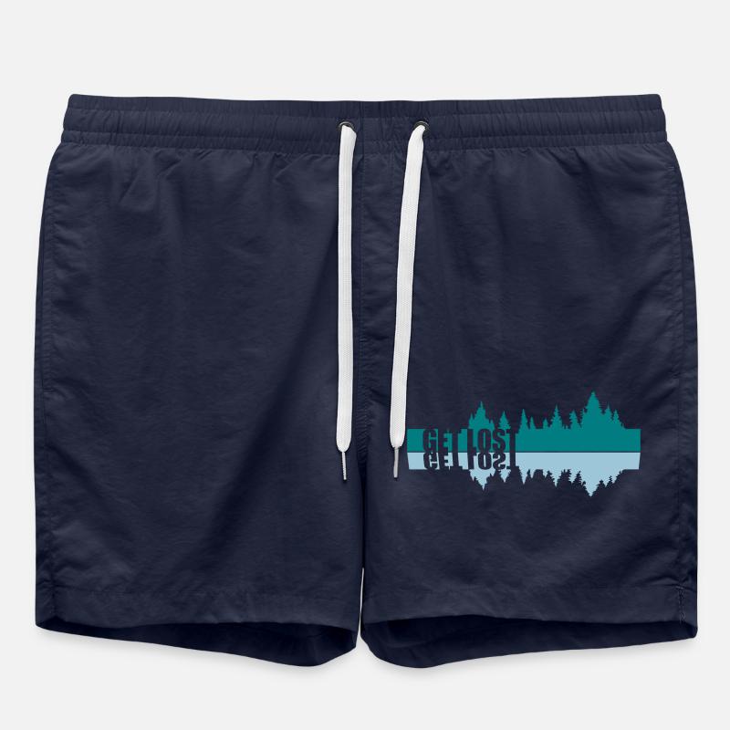 Mirroring Get Lost - Swim Trunks - french navy