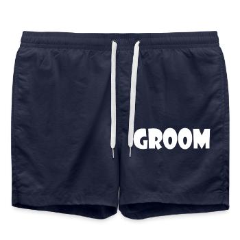 Groom - Swim Trunks - french navy - Front - AI Model Male 185 light (185cm)