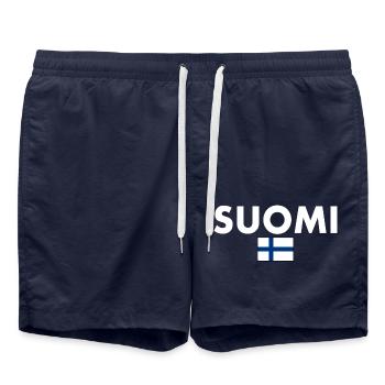 Suomi - Swim Trunks - french navy - Front - AI Model Male 185 light (185cm)