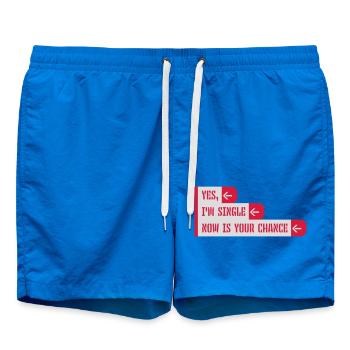 célibataire maintenant votre chance - Short de bain - cobalt blue - Devant