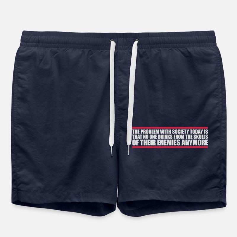 boissons de crânes ennemis - Short de bain - bleu marine