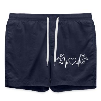 Joueur de handball Handball club Handballeur Handball - Short de bain - bleu marine - Devant - AI Model Male 185 light (185cm)