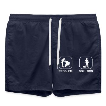 Artisan Mécanicien Tournevis Artisanat - Short de bain - bleu marine - Devant - AI Model Male 185 light (185cm)