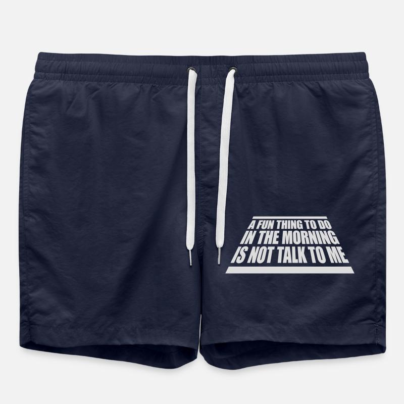ne me parle pas - Short de bain - bleu marine