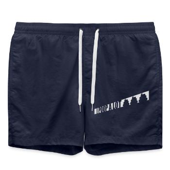 Je fais beaucoup caca - Short de bain - bleu marine - Devant - AI Model Male 185 light (185cm)