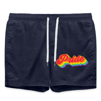 LGBTQ - Short de bain - bleu marine - Devant - AI Model Male 185 light (185cm)