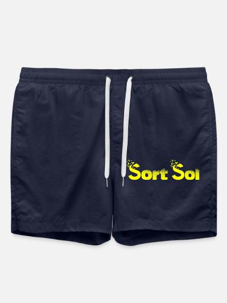 black sun Motif - Swim Trunks - french navy