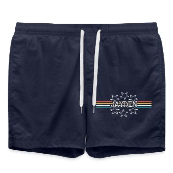 Jayden en tant que star - Short de bain - bleu marine - Devant - AI Model Male 185 light (185cm)