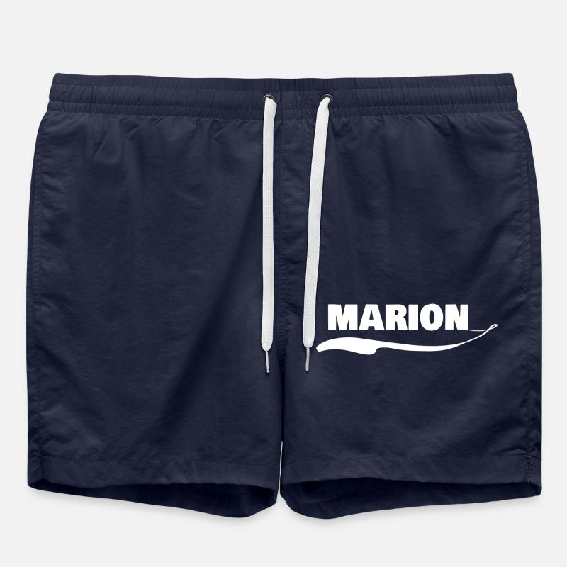 Prénom marion - Short de bain - bleu marine