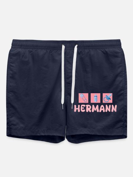 Hermann als Schnuller - Badeshorts - French Navy