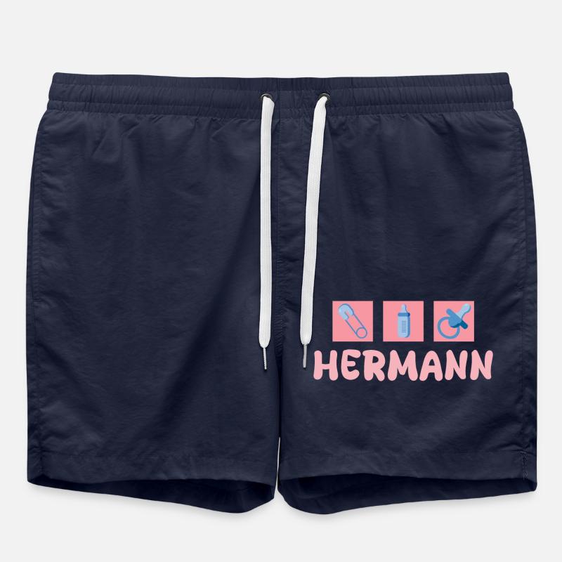 Hermann as a pacifier - Swim Trunks - french navy