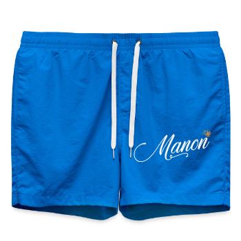 Manon Nom personnalisé pour Femme Enfants Bambins - Manon - Short de bain - cobalt blue - Devant