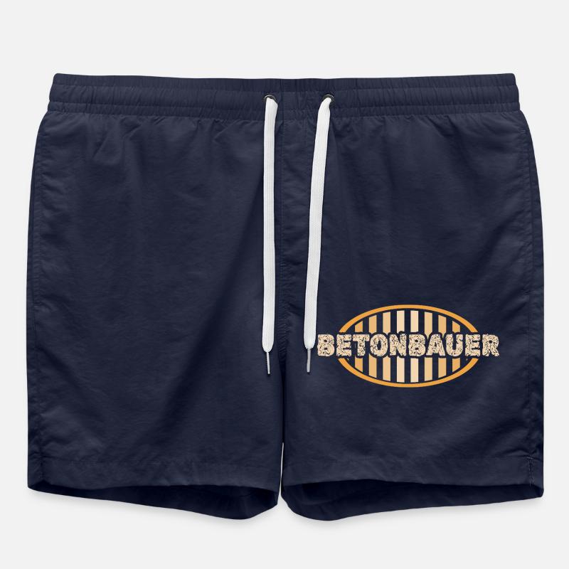 Betonbauer als Job - Badeshorts - French Navy